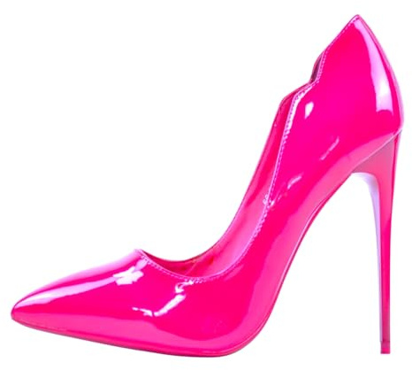 jch-Fashion Luxus Top Lack Pumps Modern Party Club Damenschuhe Gogo Sexy High Heels Elegant Absatzschuhe Pumps Hochglanz-Effekt