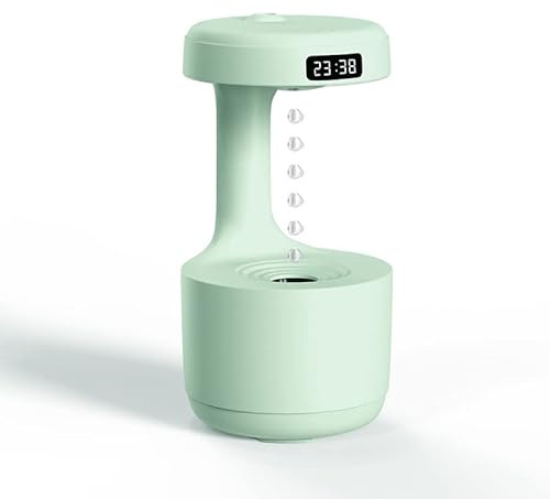 Anti-Schwerkraft-Luftbefeuchter mit Uhr Wassertropfen (grün)