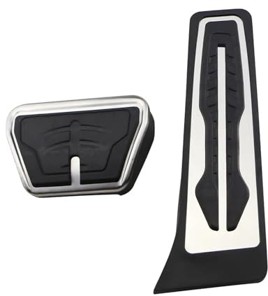 Bremse Fußstütze Pedale Für F20 F21 F22 F23 F24 F30 F31 F32 F33 F34 F35 F36 F80 F82 F83 E81 E82 E88 E90 E91 E92 E93 LHD Auto Pedale Gas Pedal Abdeckung Bremspedal(2piece AT)