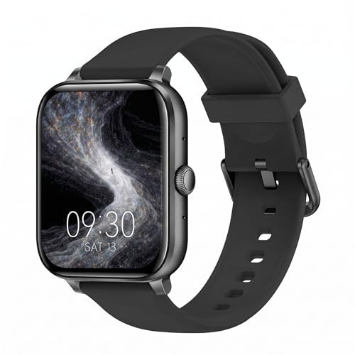 UMAwangfit Smartwatch Uomo Donna, 1.85 Orologio Smartwatch con Effettua/Risposta Chiamate, 130+ Sportive Smart Watch con Contapassi/SpO2/Cardiofrequenzimetro, Impermeabil IP68 per iOS Android Atro