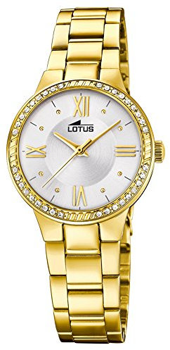 Lotus Armbanduhr 18393/1 Damen Edelstahl Gold, 30,5mm
