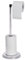 Pilot Imports Free-standing toilet roll holder 2 in 1, Stainless steel(2 IN 1 TOILET PAPER HOLDER)