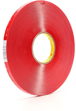 VHB 3M Cinta de Espuma Acrílica 4905F, 19 mm x 66 m, 0.5 mm, 4 Rollos | Incolora
