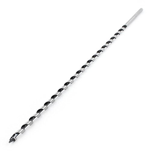 Aexit Punta roscada de 6 mm Broca del eje hexagonal Broca para madera (model: N2430IIVI-9701OS) 40 cm Longitud