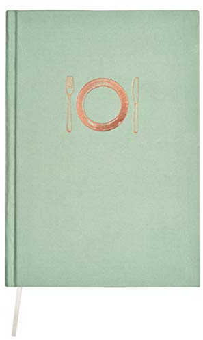 Notizbuch Besteck cook & STYLE | 256 Seiten mit Punktraster | DIN A5 | Rezeptbuch in Mintgrün