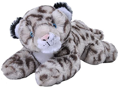 Wild Republic Ecokins Mini Schneeleopard, Kuscheltier aus Stoff, Nachhaltiges Spielzeug, Baby Geschenk zur Geburt von Jungen und Mädchen, Stofftier 20 cm