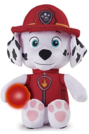 Paw Patrol, Peluche Marcus à câliner avec Lampe Torche et Effets sonores, pour Les Enfants à partir de 3 Ans