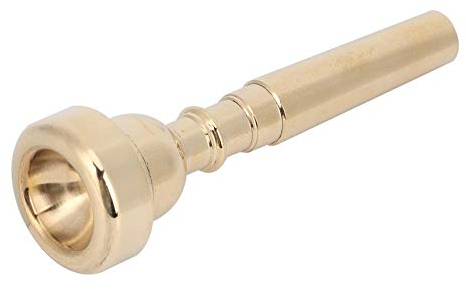Drfeify Trompetenmundstück, Metall B-Ton Trompetenmundstück Gold Messing Professionelles Horn Trompeteninstrument Zubehör(3C) Adjuster Musical Instrument Accessories