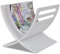 SKM Porte Magazine, Porte-Revue en Bois Porte-Journaux Blanc Ranger Les Journaux, Magazines, Revues pour Salon Bureau Cabinets Médicaux