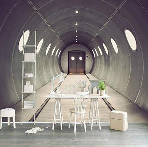 Fototapete Kinderzimmer Abstrakter U-Bahn-Tunnel: Vlies Wand Tapete Wohnzimmer Schlafzimmer Büro Flur Dekoration Wandbilder XXL Moderne Wanddeko-400x280cm