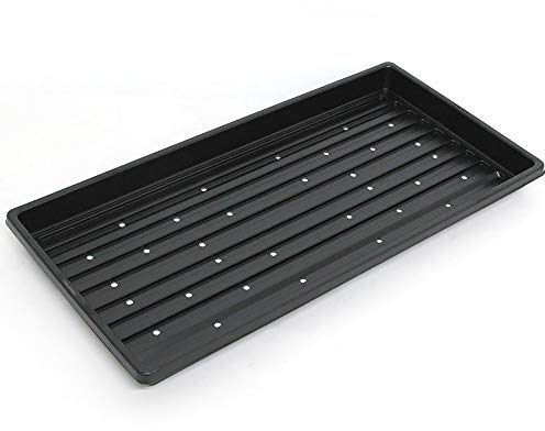 10 bandejas de cultivo de microgreens (con agujeros) de 25,4 x 50,8 cm con agujeros para cultivar microgreens y trigo 10 bandejas con agujeros