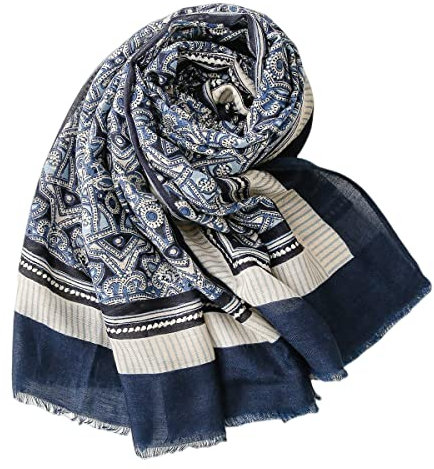 FAIRYGATE Viskose Schal Damen Warmes Halstuch Großer Schlauchschal Frühling Sommer Herbst Winter Geschenke für Frauen 81023