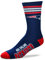 Fanatics For Bare Feet NFL Stripe Team Sock Socks (37-42, New England Patriots)