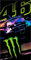Valentino Rossi Neckwear VR46 Monster Dual Line, Unisex, Einheitsgröße, Schwarz