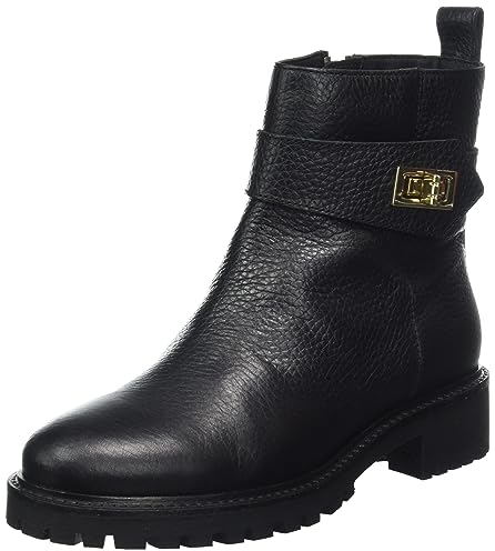 Geox D Hoara, Stivale alla Caviglia Donna, Nero, 37 EU
