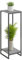 JEPRECO Supporto per piante da interno, alto 86,4 cm, scaffale moderno a 2 ripiani, supporto per vasi da fiori ad angolo, organizer per soggiorno, balcone, patio, giardino (grigio quercia)