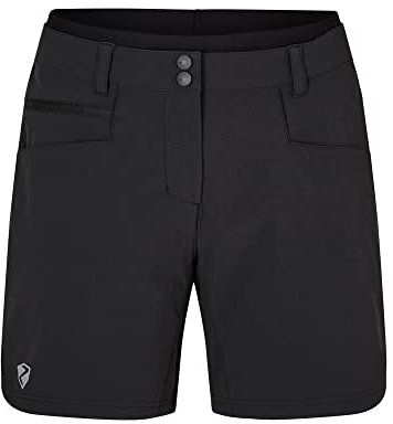 Ziener Damen NEJA Outdoor-Shorts/Rad- / Wander-Hose - atmungsaktiv,schnelltrocknend,elastisch, Black, 48