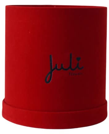 Juli Flowers Scatola grande di velluto rosso senza rose