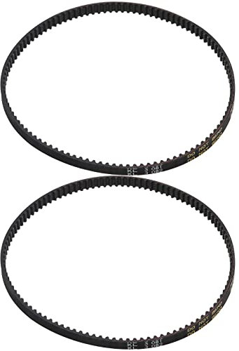 YINETTECH 2pcs Courroies d'entraînement pour Ponceuse ? Bande Compatible avec Makita 9404 9903 9920 225084-9 Ponceuse ? Bande Synchro Courroie en Caoutchouc ? Boucle Fermée 330mm de Circonférence