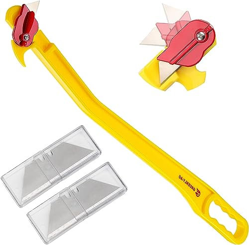 29inHay knife and 20 Blades,For Safe and Efficient Open Hay Bale,Net Wrap & Baling Twine hay bale Cutter, Cutting Round Hay Net, Cut Mesh, Hay String.