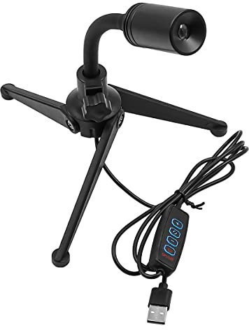ANCLLO 3 en 1 Lune Projecteur Lampe USB Veilleuse avec Trépied 360° Rotatif pour Photographie Selfie Chambre Plafond Chambre Décor