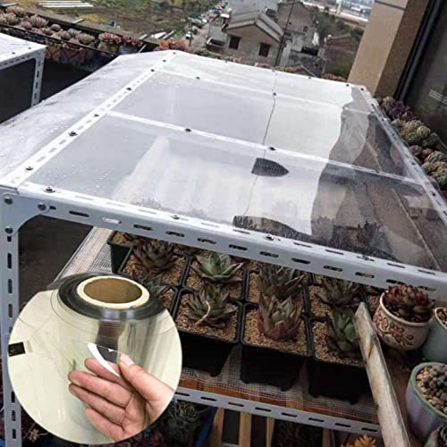 Polycarbonat Dachplatte,Folie Aus Polycarbonat Klar,UV-Schutz Transparente Isolierplatten,Stoßsicheren Gewächshausplatte Stegplatten,Für Überdachung Garten Pergola (WxL: 1.2x1m(3.94x3.3ft))