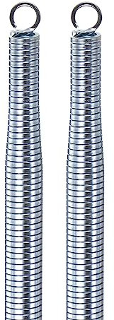 sourcing map 2pcs PVC Spring Bender 15.5mm OD 550mm Long Zinc Plated Bending Spring Conduit PVC Spring Bender Pipe Bending Spring for PVC Pipe Bending Devices in Home Hydropower, Silver Tone