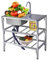 Fregadero Acero Inoxidable Lavabo De Acero Inoxidable Para El Hogar Del Restaurante de Acero Inoxidable con Banco de Trabajo con Grifo Patas Escurridor para Restaurante Bar Cafetería. (Color : Single