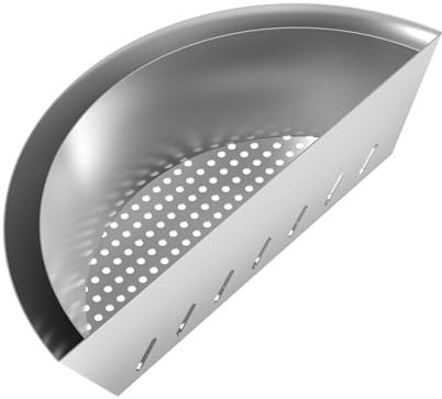 Charkettle Stainless Steel Charcoal Basket with Welded-in Water Reservoir, Compatible with Weber 22-inch Kettle Grill and Other Similar Charcoal Grills