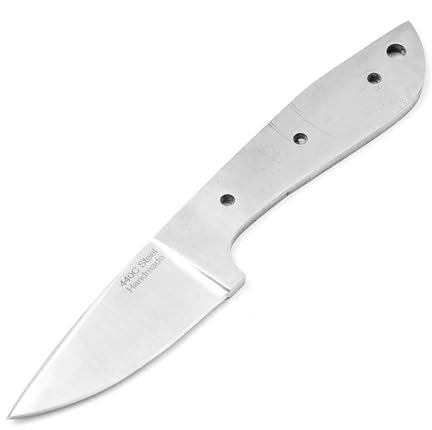 MAQSON Hochwertige 440C Stahl Jagd Messerklinge | Rohling | 58-60 HRC 744EA