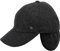 bugatti Baseballkappe für Herren - Mütze mit Fischgrät-Muster und Ohrenklappen - Größe 55-62 Schwarz