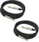Tavsou Pack of 2 Guitar Cables 1/4 Inch Instrument Cable with 6.33mm Straight TS Jack (2 M - 2 Pack)