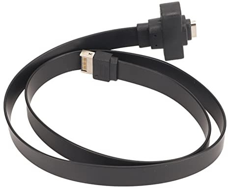 USB 3.1 Type C Front Panel Header Extension Cable 50 Cm,USB 3.1 Type E to USB 3.1 Type C Cable Speed Up to 10 Gbps Internal Adapter Cable,with Mount Screw