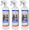 FASTX LIQUIDSOLUTIONS Grillmeister 3x1000ml Grillreiniger Spray – Kraftvolle Reinigung für Alle Grilltypen (3x1 Liter Spray)