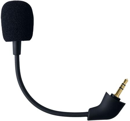 SPTSSWET - Micrófono de repuesto antiruit para Kingston para HyperX Cloud 2 II modelos post-2022 Cloud Core Pro X desmontable auriculares Gaming para PS4, Xbox One, PC, Jack 3,5 mm, 16 cm