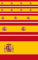 Daged Pegatinas de España, 14 unidades, diseño de bandera de vinilo, 14 F