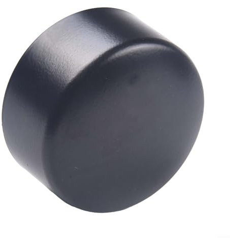 UTTASU Handlauf-Endkappe, runde PVC-Kappe, 45/50 mm Durchmesser, schwarz, robust, stabil, Sicherheit, verbessertes glattes Design, Handlauf-Endkappe (45 mm)