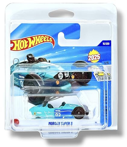 Hot Wheels - Morgan Super 3 - Factory Fresh 1/5 - HYW13 - Short Card - Morgan Motor Company - azul turquesa - Mattel 2025-1:64