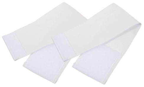 EXAOMBLE 2stücke Weiße Fußball Kapitänsbinde Aus Langlebigem Verschleißfestem Material Tragbares Leichtes DIY Armband Zur Teamkennzeichnung Und Vielseitigem Einsatz Im Sport