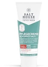 SALTHOUSE Totes Meer Pflegecreme für trockene, schuppige und gerötete Haut - mit Totes Meer Salz Magnesium, Urea & Glycerin - auch bei Schuppenflechte geeignet, 75 ml