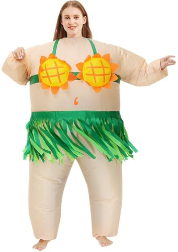 FXICH Costume gonfiabile da ballerina per adulti, costumi gonfiabili divertenti, costume da ballerina per adulti uomini e donne per festa di Halloween e giochi di ruolo