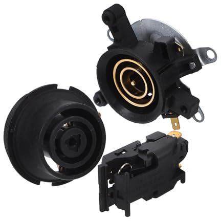 Mikinona Universal Electric Kettle Base Plate with Temperature Control Switch Thermostat Replacement Parts Set Including Upper Base Core and Switch Compatible Kettle Accessories for Kitchen Appliances