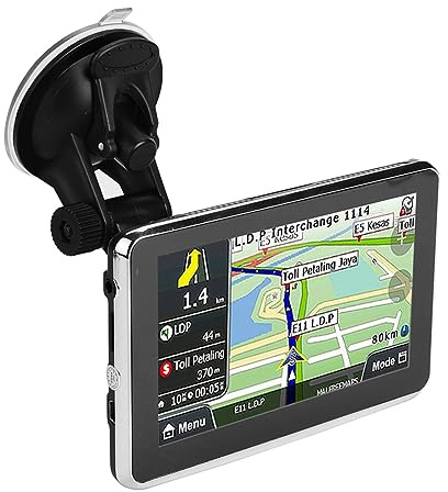 VBESTLIFE Navigateur GPS Universel pour Voiture 5 Pouces, Carte Européenne avec écran Tactile, Diffusion Vocale, avec Alerte de Restrictions de Camion, pour Voitures, Bus, Camions