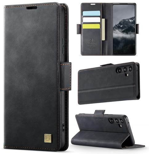 Teeirllim Coque pour Samsung Galaxy A33 5G, [RFID Blocage] Etui Protection Housse Premium en Cuir PU, Pochette de Portefeuille Etui à Rabat Flip Case pour Samsung Galaxy A33 5G, Noir