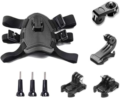 Hundekamera-Geschirrhalterung, kompatibel mit Hero 12 11 10 9 OSMO 360-Zubehör, for kleine, mittelgroße und große Hunde for Brust Rücken