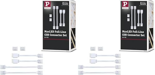 Paulmann 71051 MaxLED Zubehör Connector Set Full-Line COB Weiß Kunststoff (Packung mit 2)