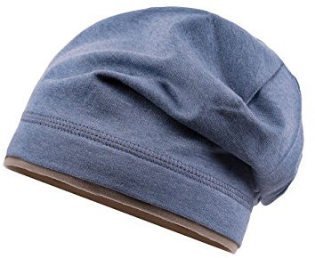 maximo Jungen Beanie, Jersey Mütze, Mehrfarbig (Jeansmeliert/Möve 6337), 55