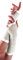Ladies Fishnet Long & Short Finger less Gloves Fancy Dress Party Accessory (White, Long Fishnet Gloves)