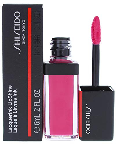 Shiseido LacquerInk Lip Shine Lipgloss, 302 Plexi Pink, 1 x 6ml