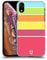 Head Case Designs Orange And Hot Pink Stripes Collection Hard Back Case Compatible With Apple iPhone XR